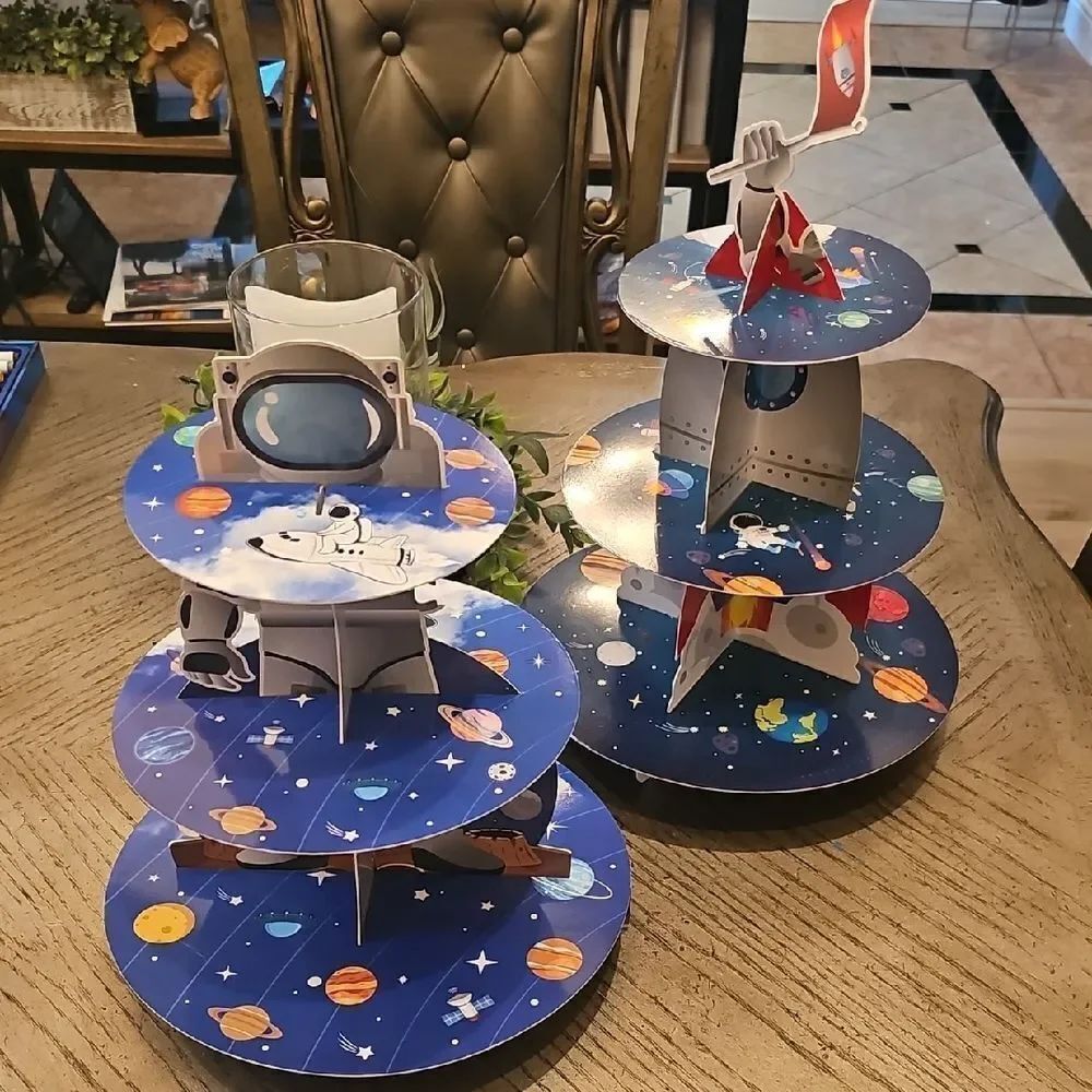 Space-Themed Cupcake Stand